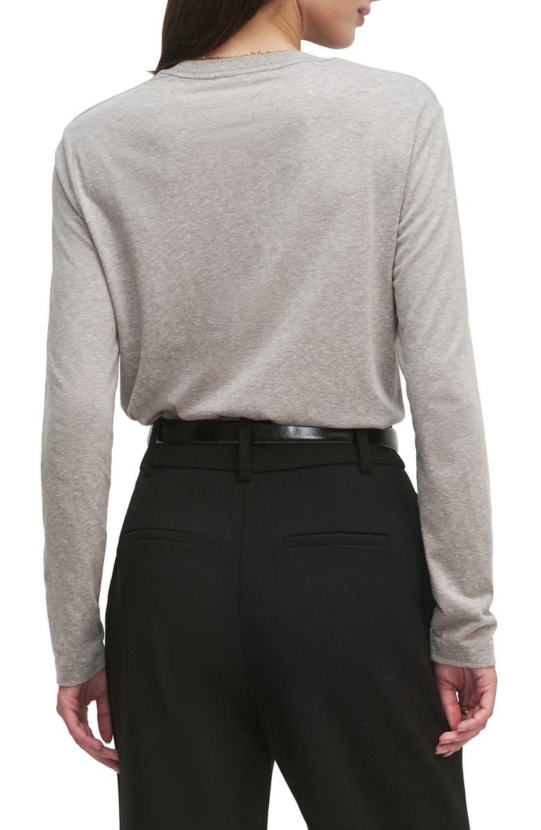 Favorite Daughter The Collegiate Crop T-Shirt, Alternate, color, Heather Grey/ Light