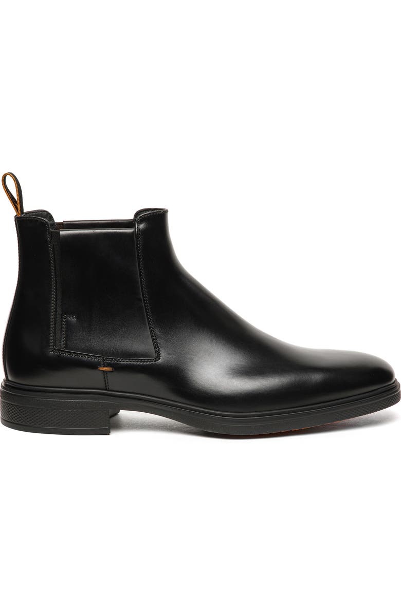 Santoni Easy On Chelsea Boot, Alternate, color, Black