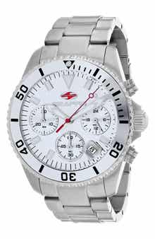 Scuba Stainless Steel Bracelet Chronograph Watch