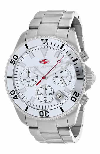 Scuba Stainless Steel Bracelet Chronograph Watch