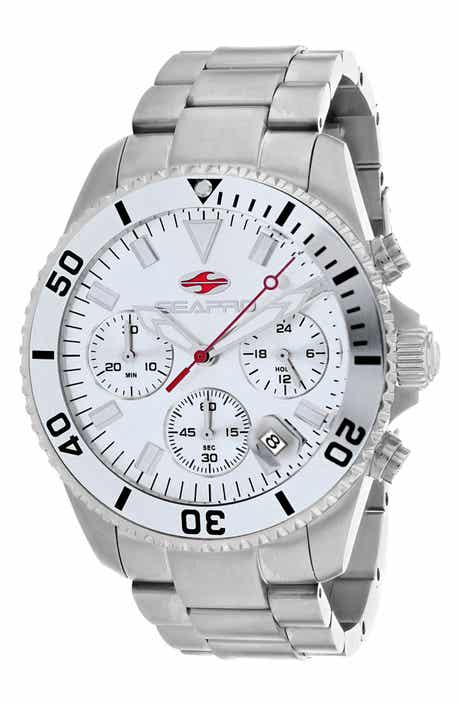 Scuba Stainless Steel Bracelet Chronograph Watch