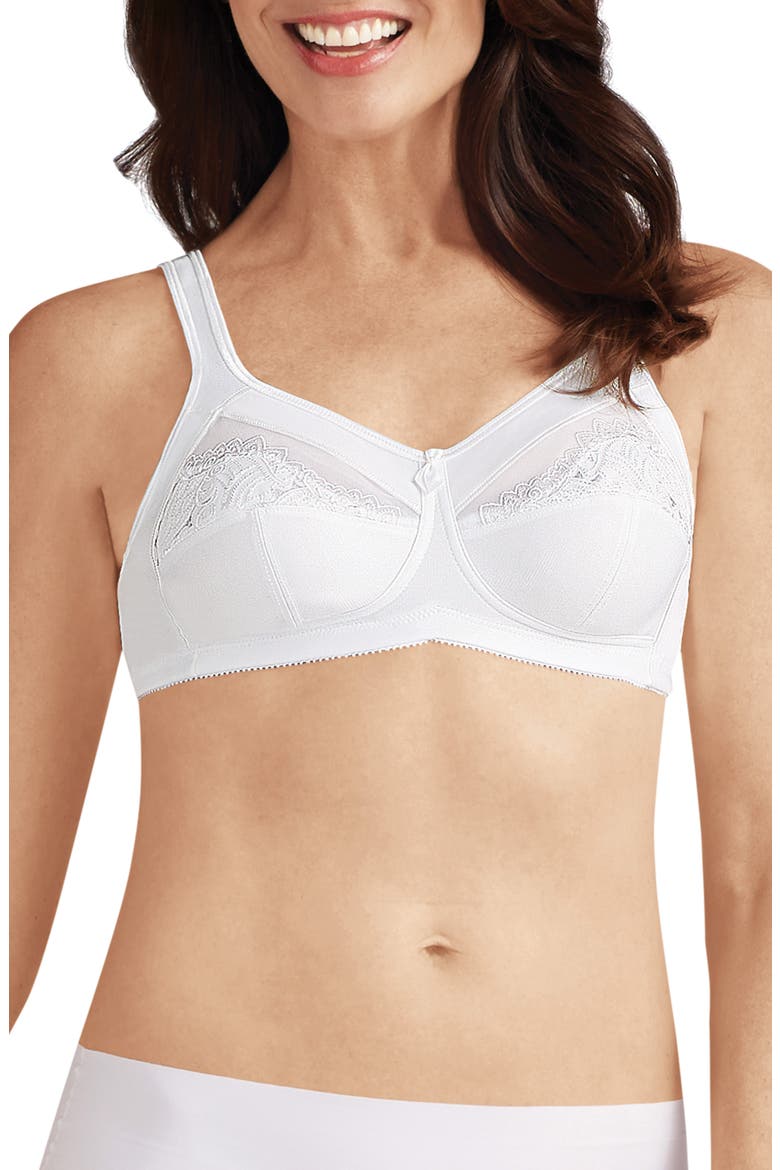 Isadora Wireless Pocketed Bra, Main, color, WHITE