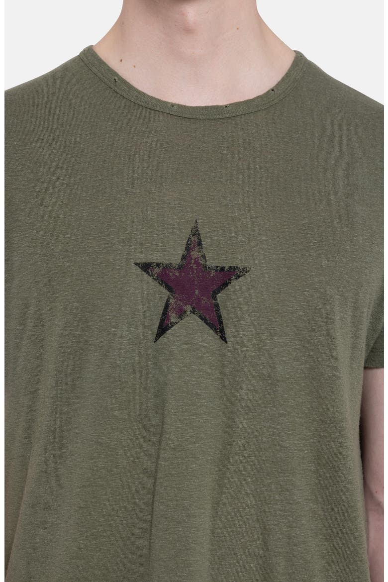 Star Faded Sun Cotton Graphic T-Shirt, Alternate, color, KHAKI
