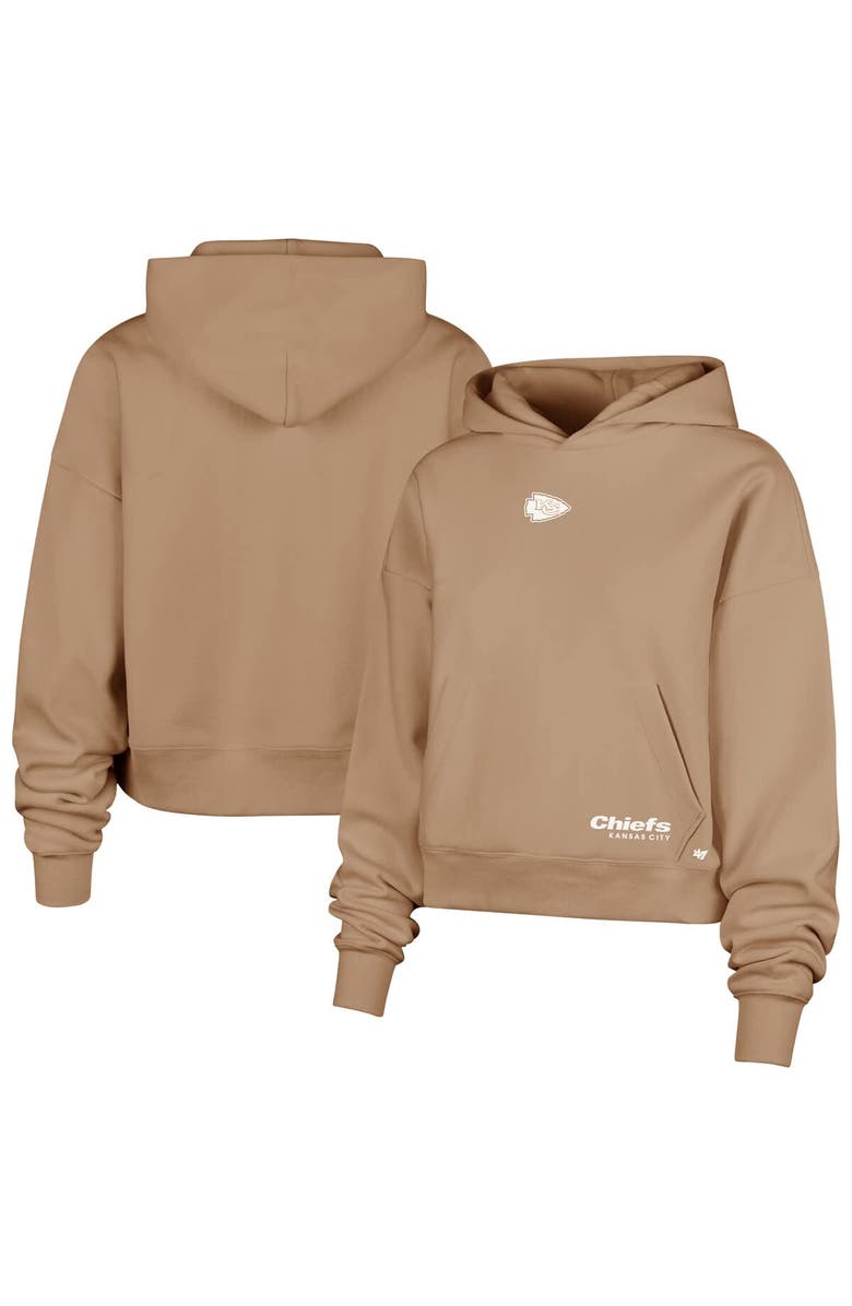 '47 Women's '47 Brown Kansas City Chiefs Sue Foundation Portabella Pullover Hoodie, Main, color,