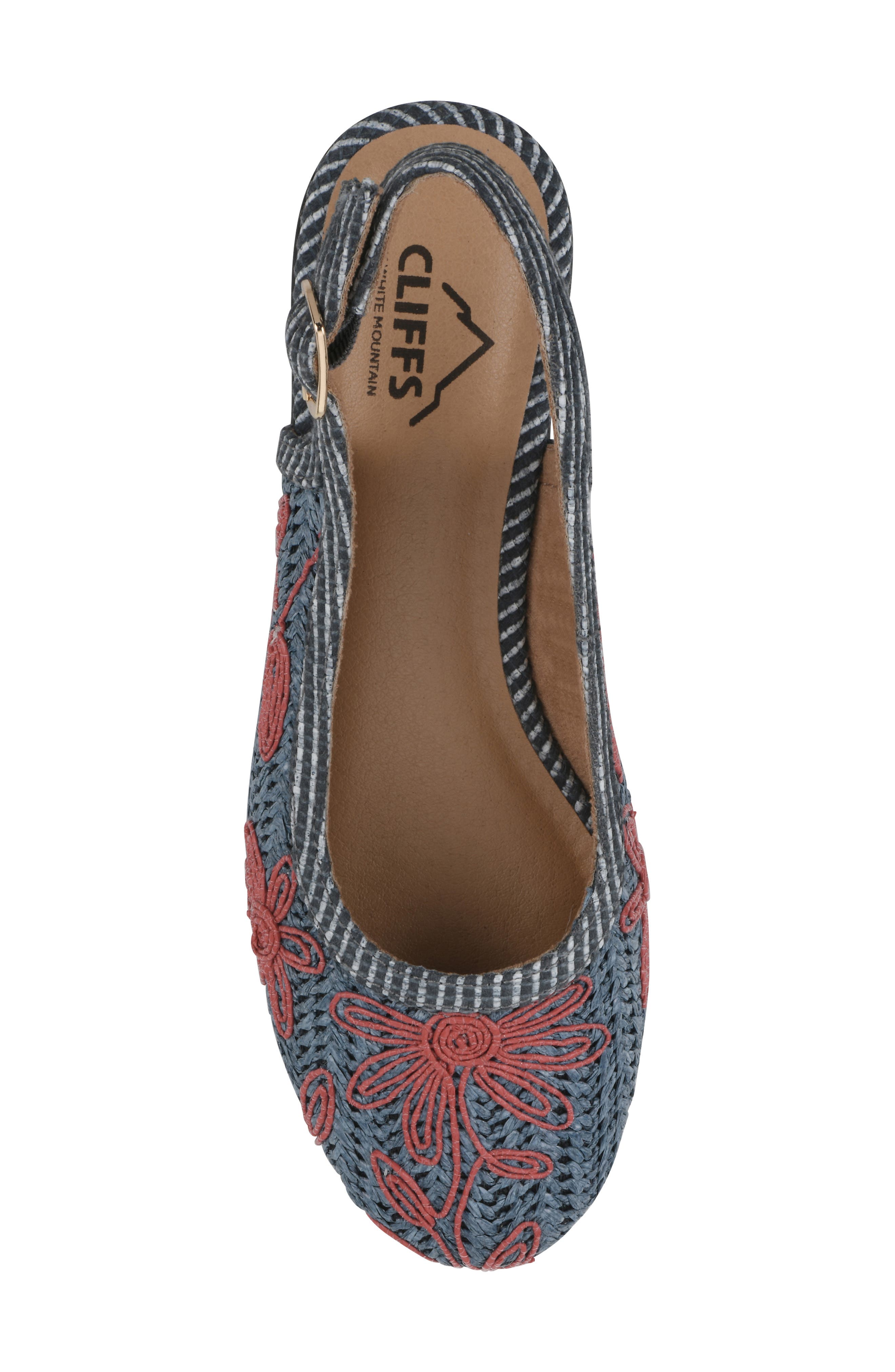 Borris Slingback Wedge, Alternate, color, PERIWINKLE/ FABRIC