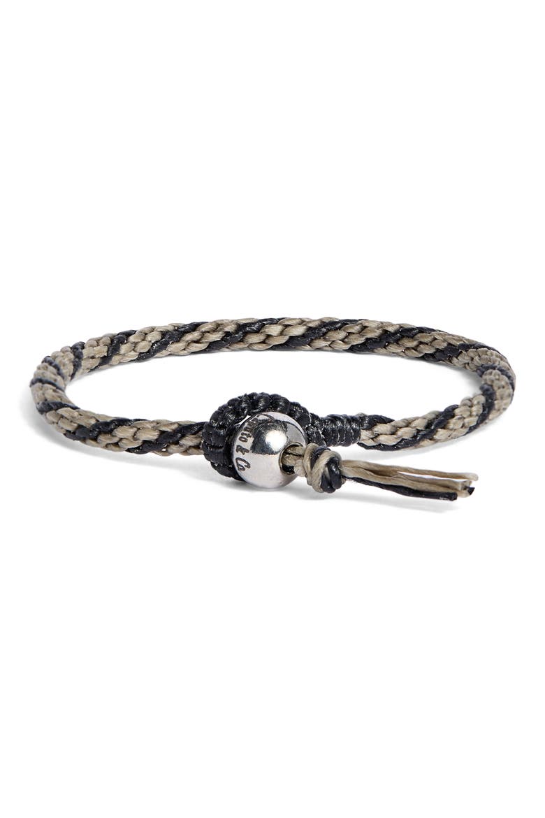 Hand Knotted Stripe Macramé Bracelet, Alternate, color, SAND COMBO