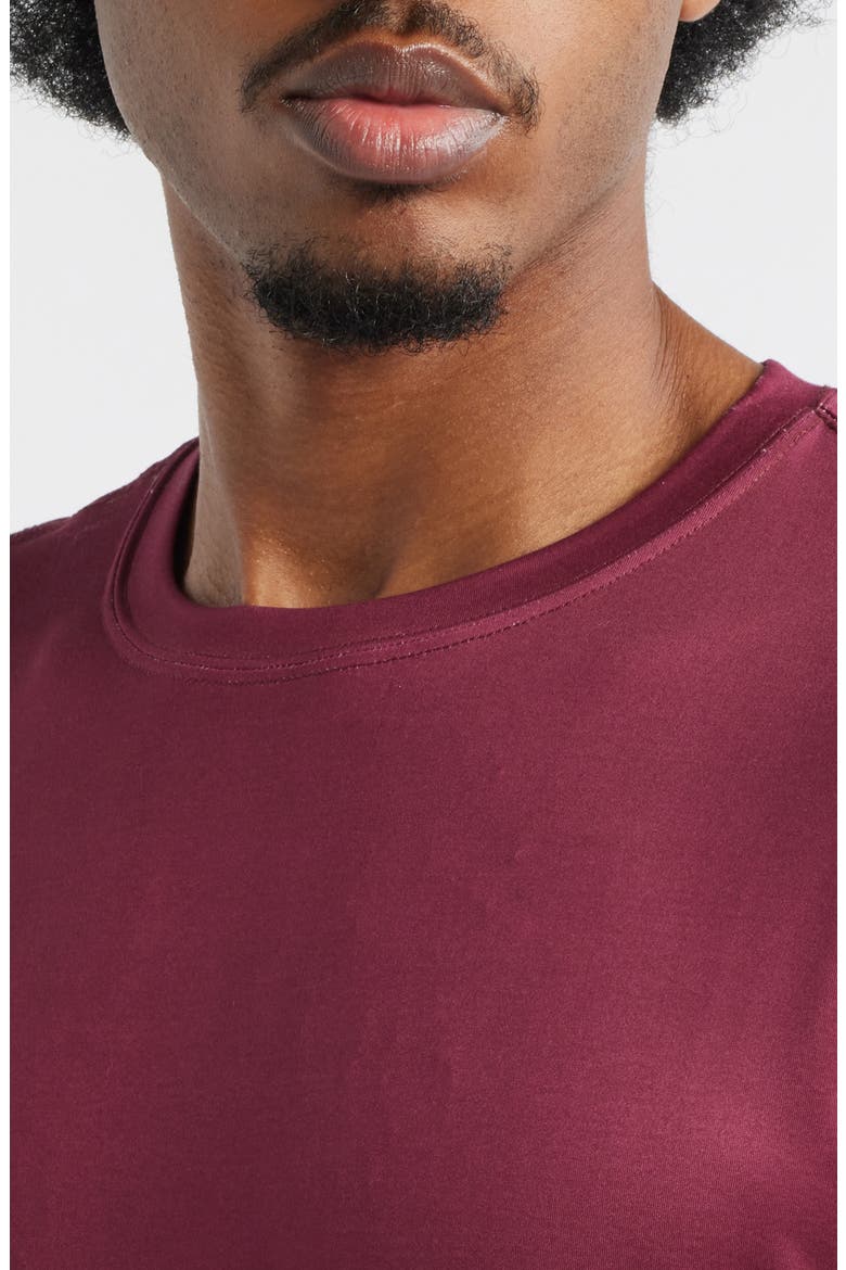 Tempo Tech T-Shirt, Alternate, color, FADE MERLOT