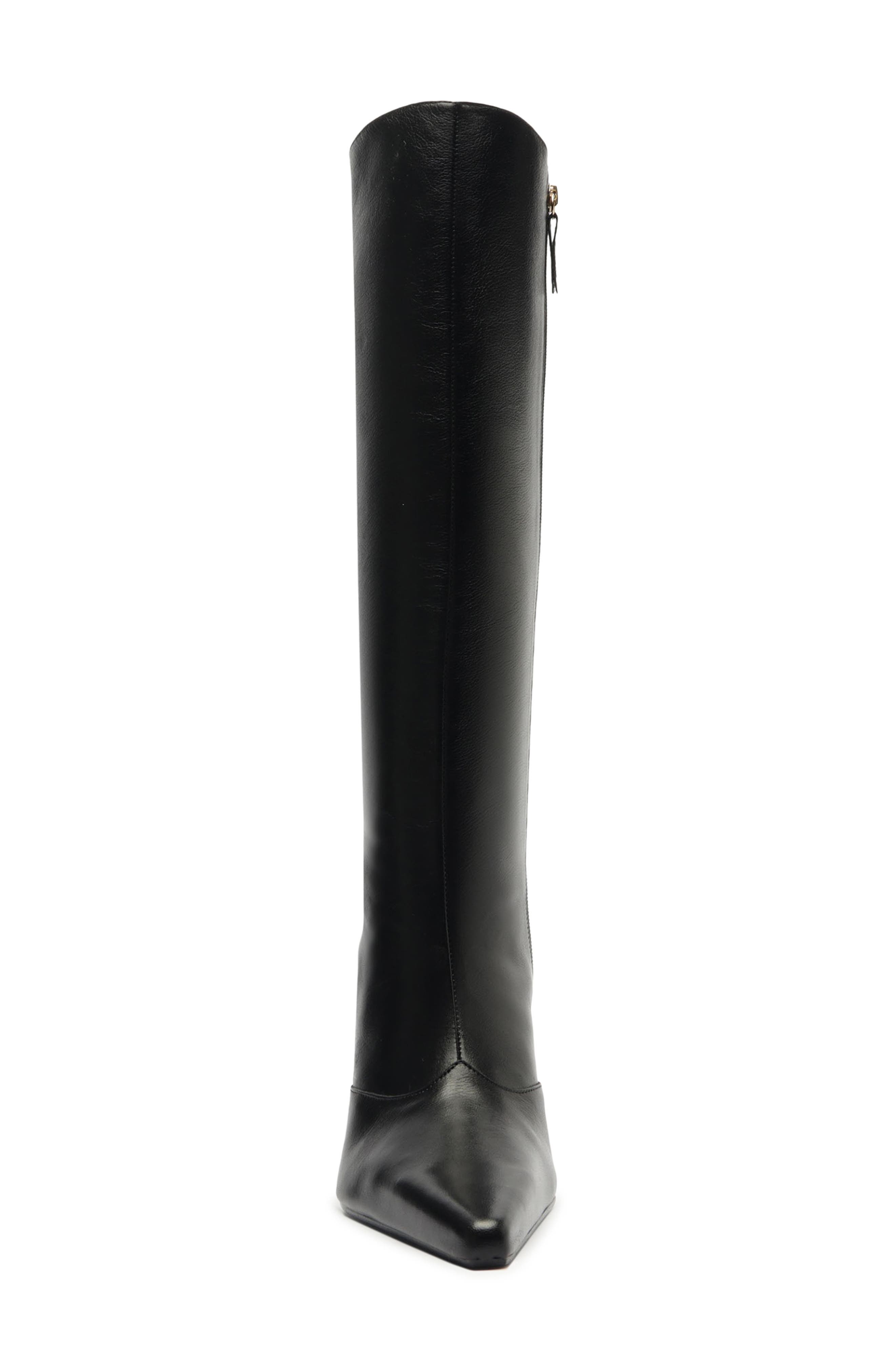 Schutz Raffaela Up Stiletto Pointed Toe Knee High Boot, Alternate, color, 