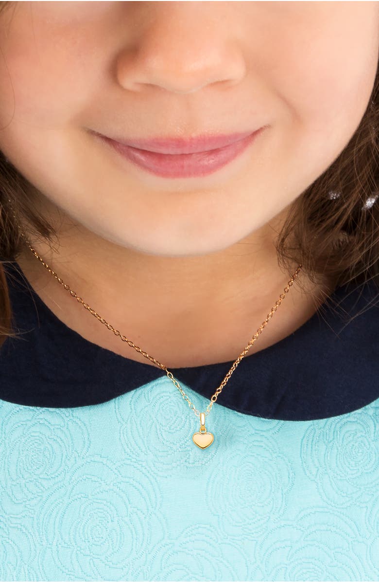 Tiny Blessings 14K Gold Modern Heart 12-14" Necklace, Alternate, color, 14K Yellow Gold