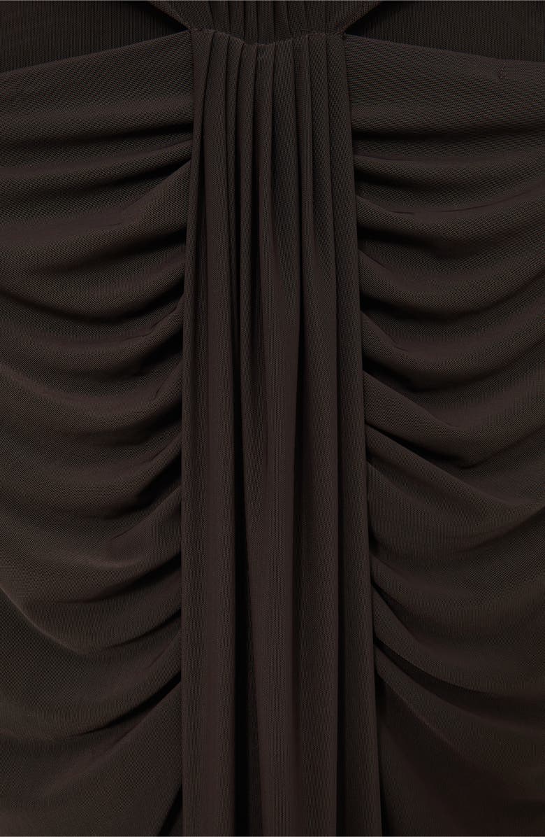 Reiss Daniella Drape & Ruched Detail Sleeveless Gown, Alternate, color, Grape