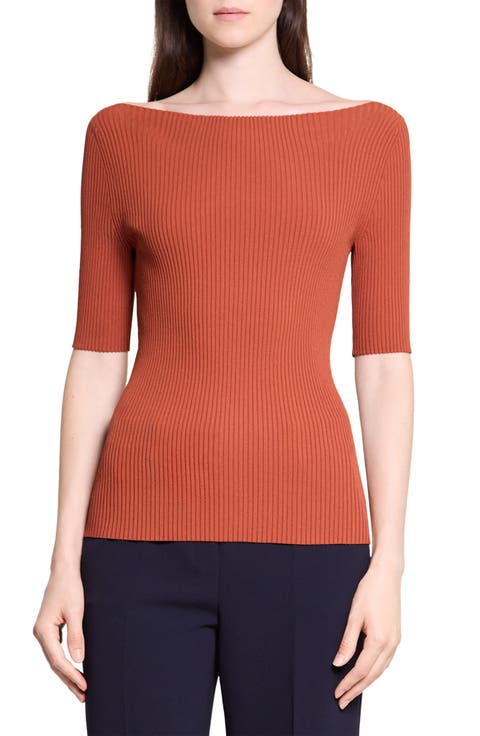 Rib Boatneck Top