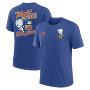 Nike Men's Nike Heather Royal New York Mets World Series 40th Anniversary Tri-Blend T-Shirt