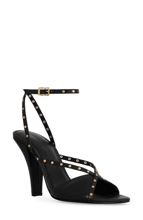 Studded Ankle Strap Sandal (Women)