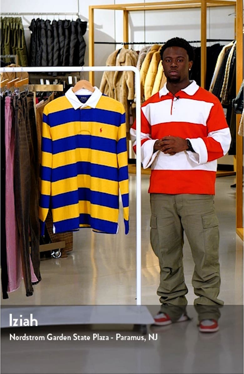 Stripe Cotton Rugby Shirt, sales video thumbnail