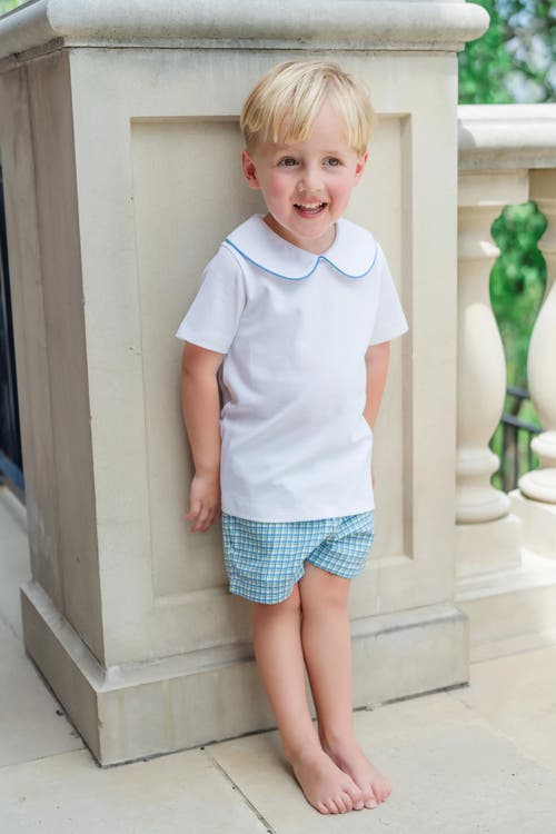 LILA AND HAYES LILA AND HAYES FIELD BOYS' WOVEN SHORT SET 