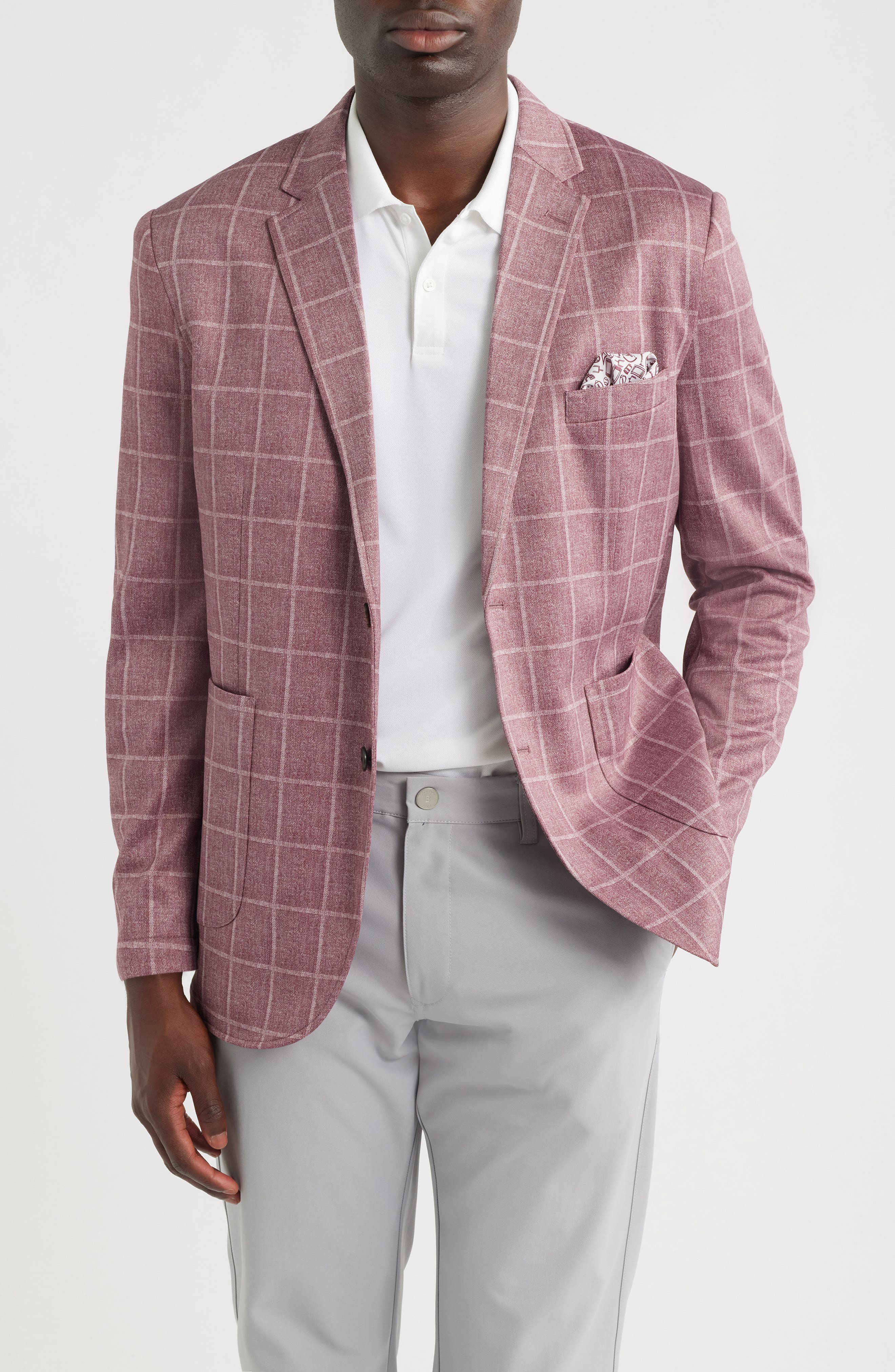 selected BURGUNDY PLAID