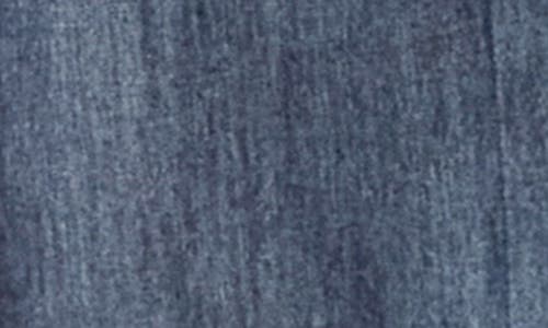 Endless Rose Point Collar Denim Mini Shirtdress In Navy Denim