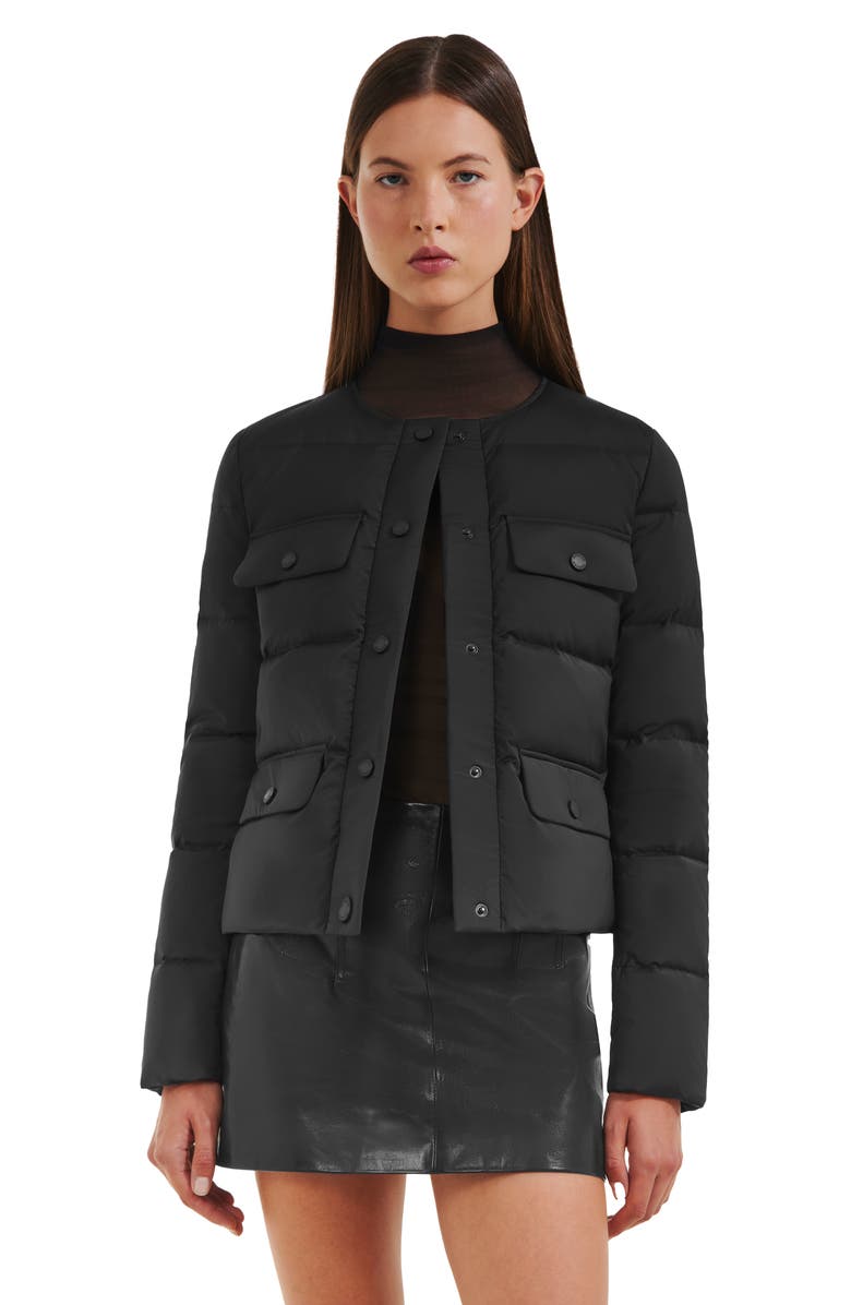 Rudsak FRANCESCA WOMEN'S QUILTED LIGHT DOWN JACKET, Alternate, color, Black