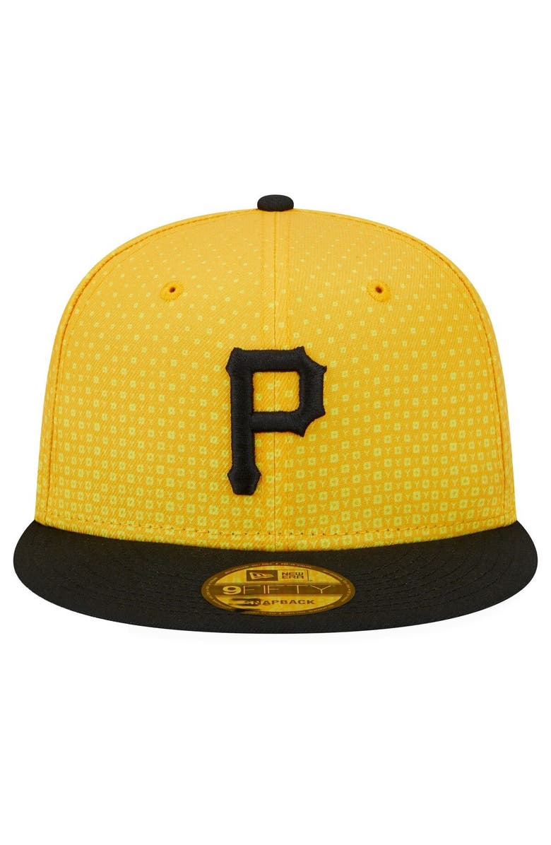 New Era Men's New Era  Gold/Black Pittsburgh Pirates 2023 City Connect 9FIFTY Snapback Adjustable Hat, Alternate, color, Gold