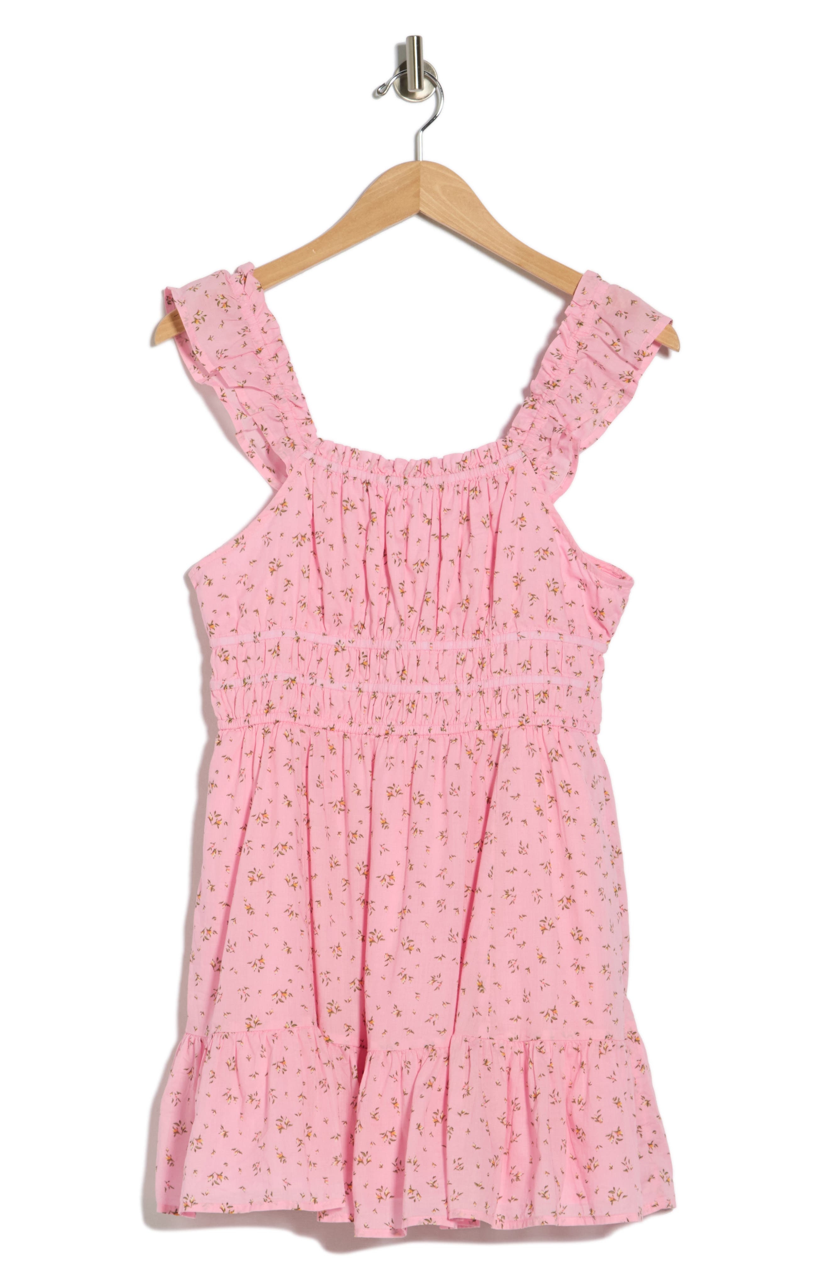 Ruffle Strap Tiered Cotton Minidress - image 2