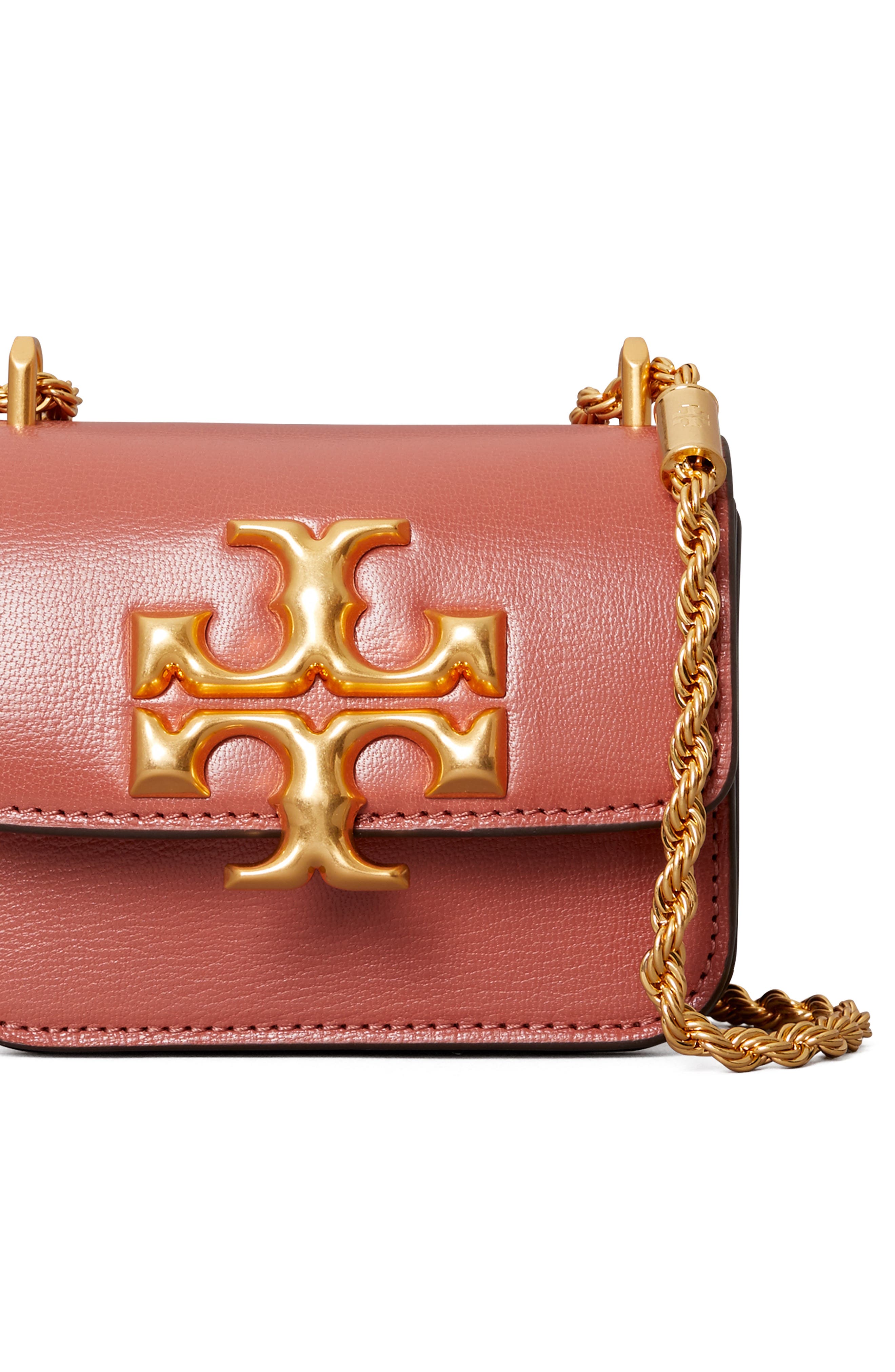 Tory Burch Mini Eleanor Leather Crossbody Bag, Alternate, color, 