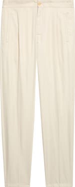 ISAIA Single Pleat Cotton Trousers