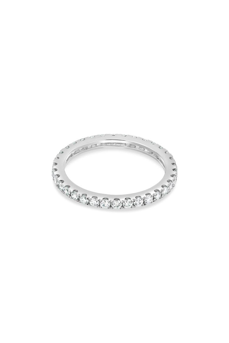 Audrey 18k Gold Diamond Band Ring, Alternate, color, 18KW