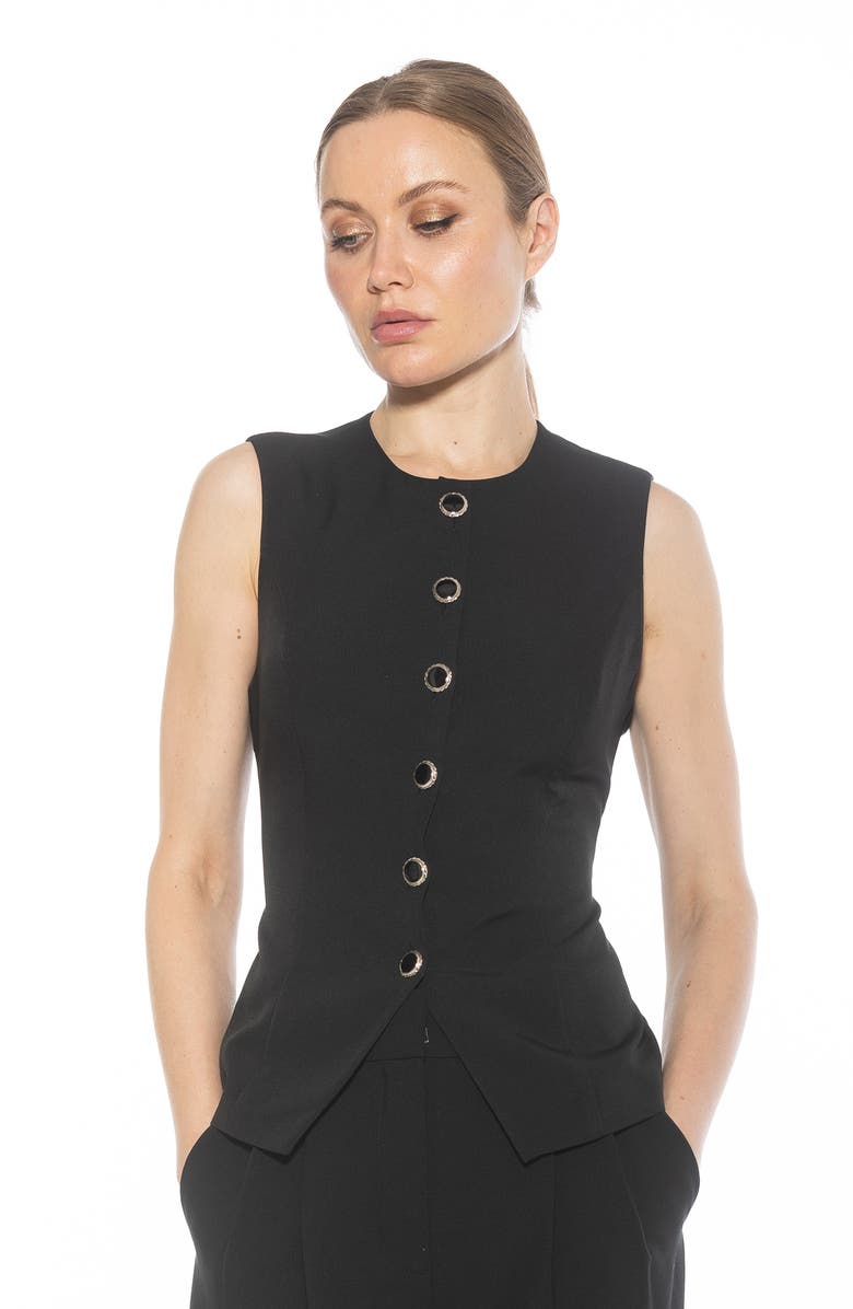 Alexia Admor Kinsley Vest Top, Alternate, color, 