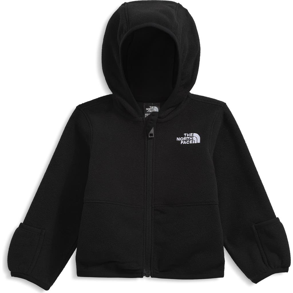 The North Face Glacier Fleece Zip Hoodie In Black