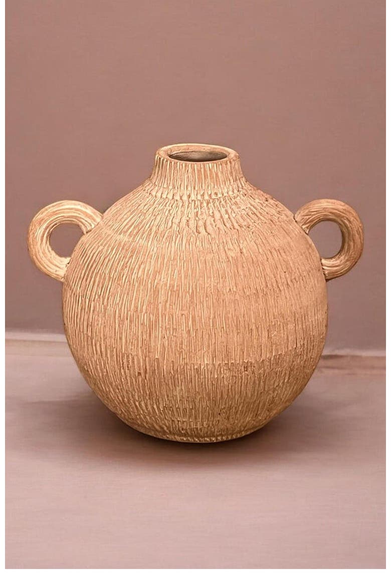 Marla Terracotta Vessel by MESO, Alternate, color, White