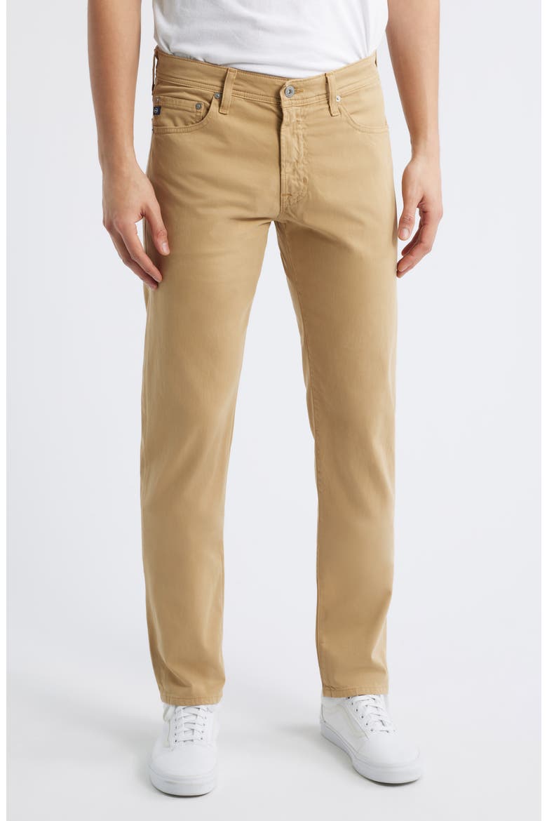 Tellis Stretch Sateen Modern Slim Pants, Main, color, TAWNY BEIGE