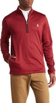 ORIGINAL PENGUIN GOLF Long Sleeve Half-Zip Fleece Pullover