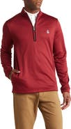 ORIGINAL PENGUIN GOLF Long Sleeve Half-Zip Fleece Pullover