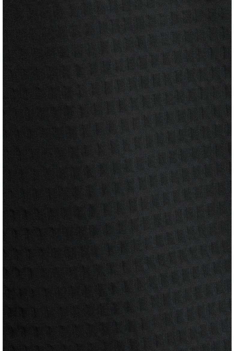 Bonded Grid Fleece Pullover, Alternate, color, BLACK