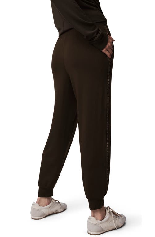 Splendid Supersoft Slim Joggers In Brown