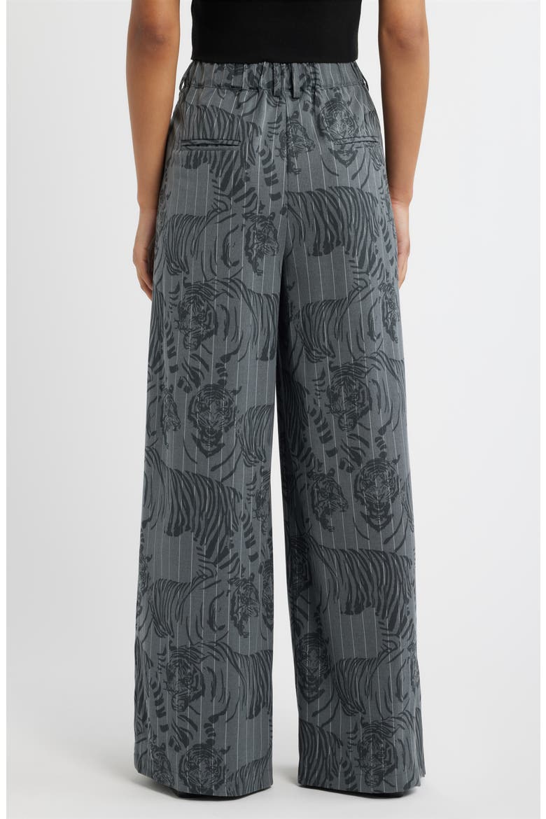 Big Cat Pinstripe Wide Leg Pants, Alternate, color, BLUE TIGER PINSTRIPE