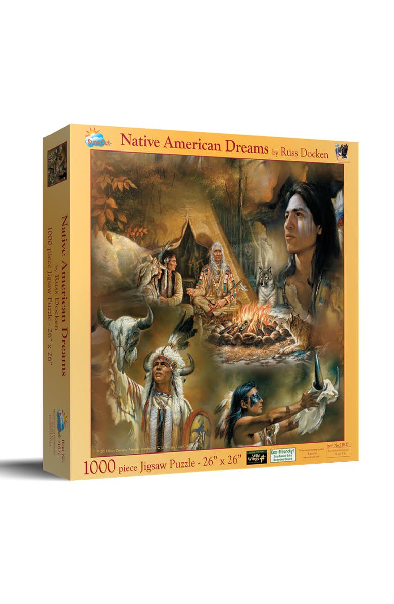 Sunsout Native American Dreams 1000 piece Jigsaw Puzzle for Adults, Main, color, Multicolor