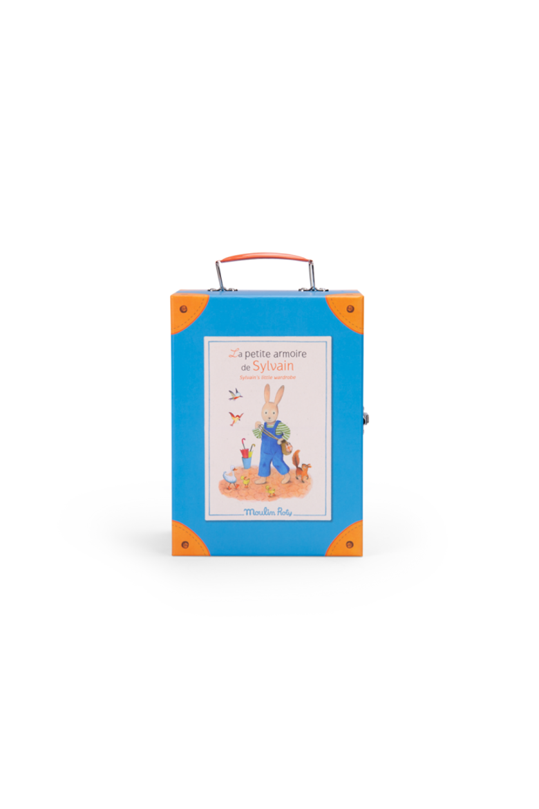 Sylvain Little Wardrobe Suitcase, The Big Family, Alternate, color, Blue