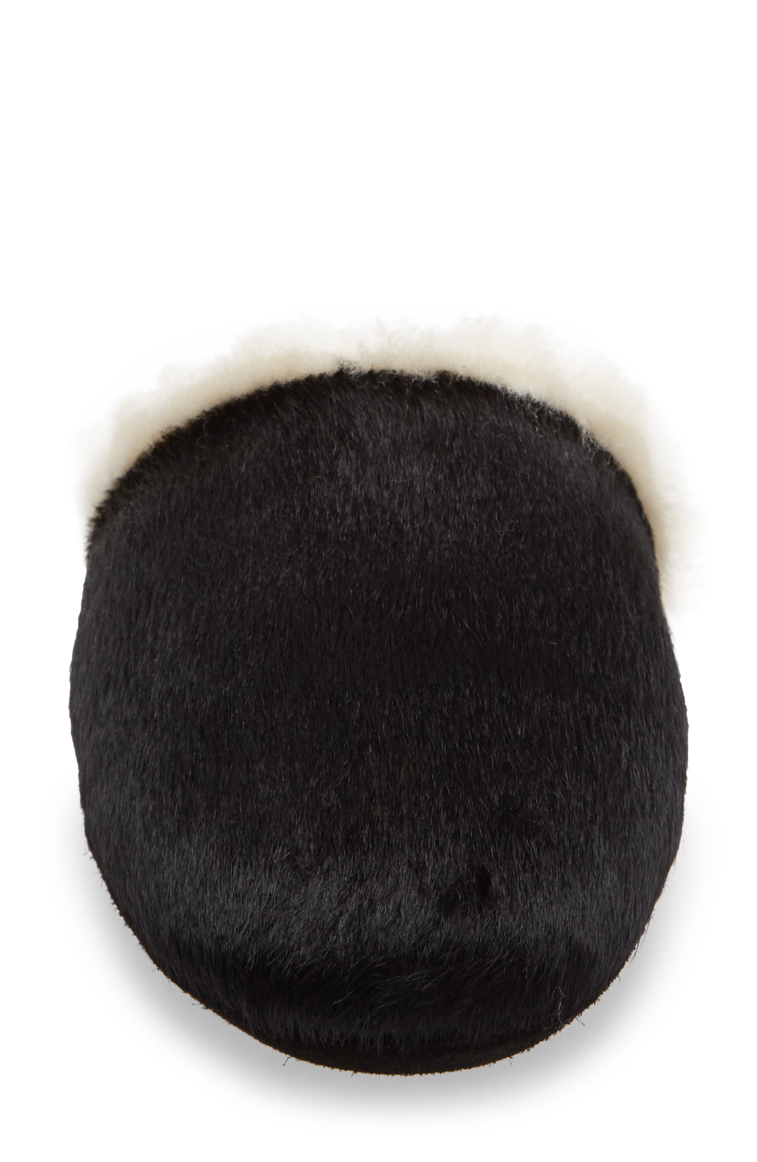 James Genuine Calf Hair & Genuine Shearling Slipper, Alternate, color, BLACK CALF HAIR