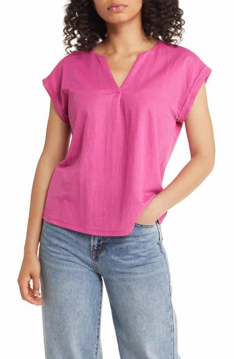 Bobeau Dolman Sleeve Piqué T-Shirt