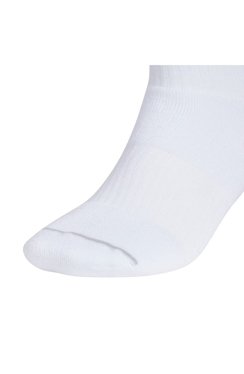 adidas 3-Pack AEROREADY 3.0 Cushioned Sport Quarter Socks, Alternate, color, White/ Black