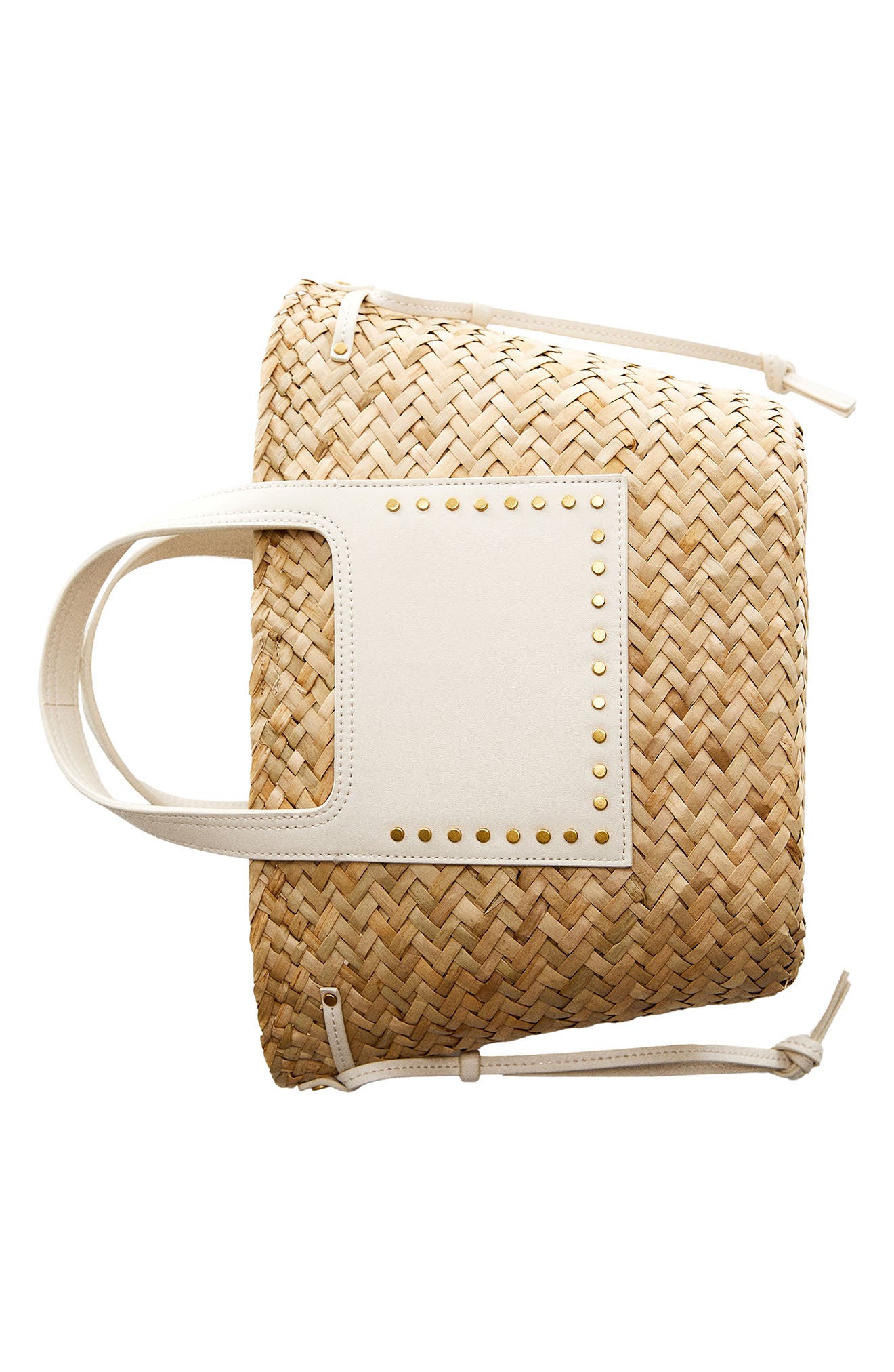 Taormina Straw Convertible Tote, Alternate, color, LIGHT IVORY