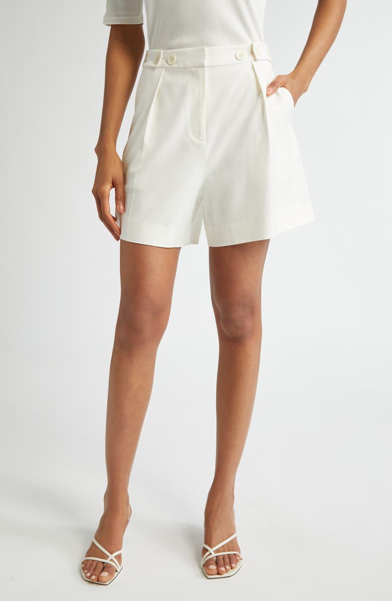 Derek Lam 10 Crosby Boswell Pleated Shorts, Main, color, 