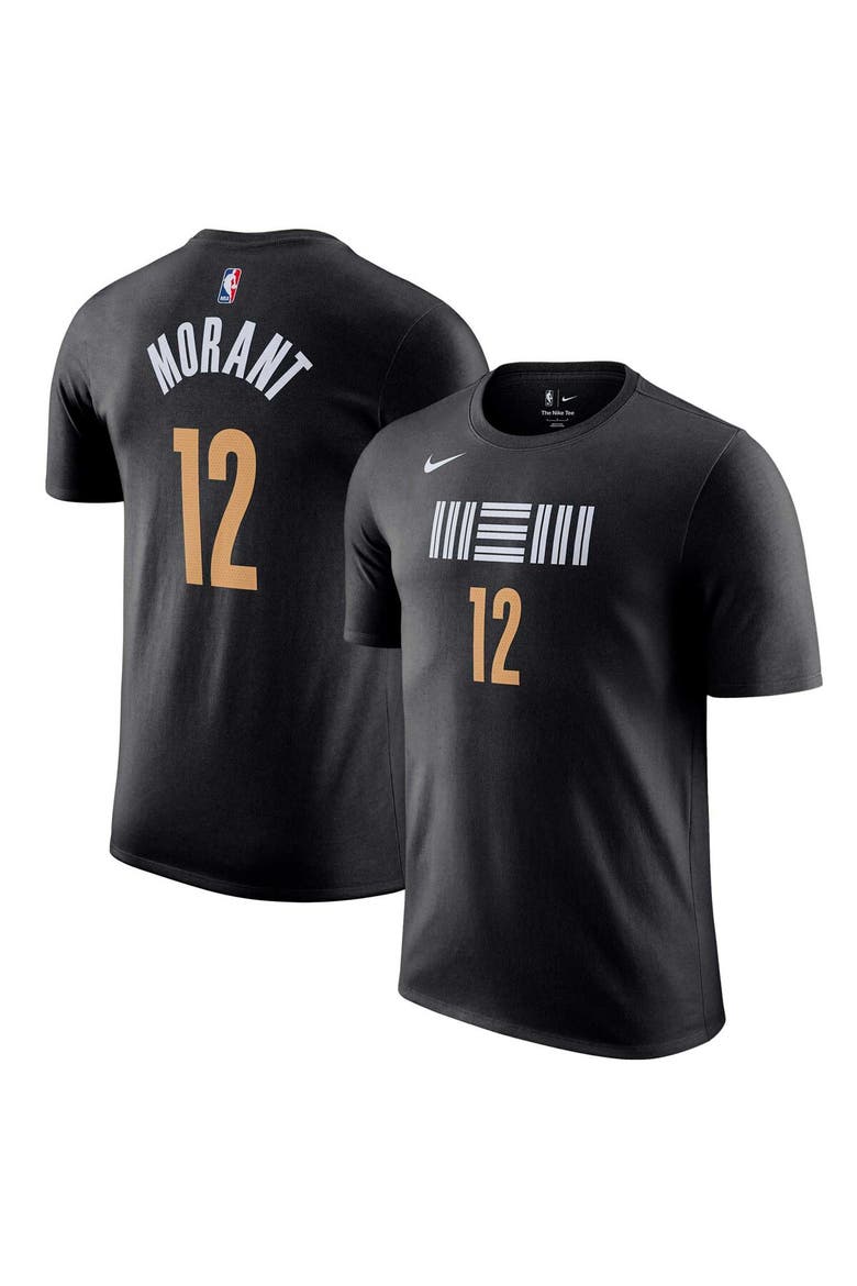Men's Nike Ja Morant Black Memphis Grizzlies 2023/24 City Edition Name & Number T-Shirt, Main, color, Black
