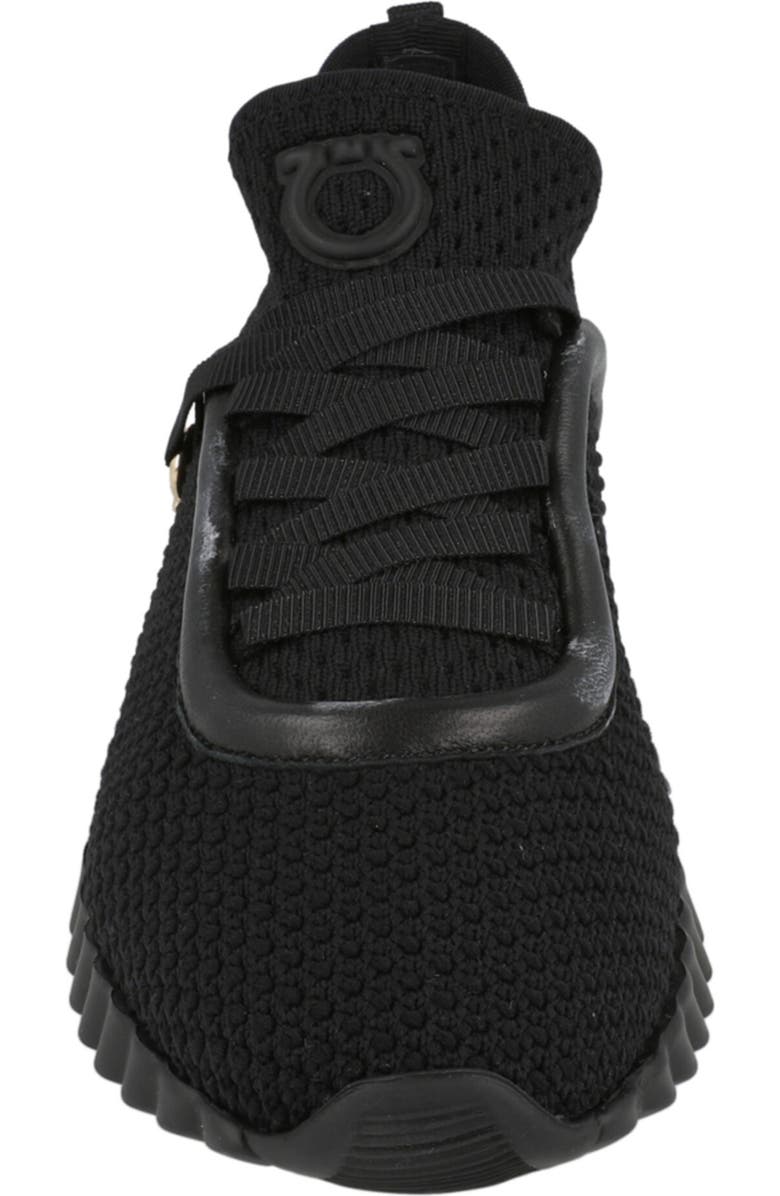 FERRAGAMO Gancini Low Top Sneaker, Alternate, color, Black