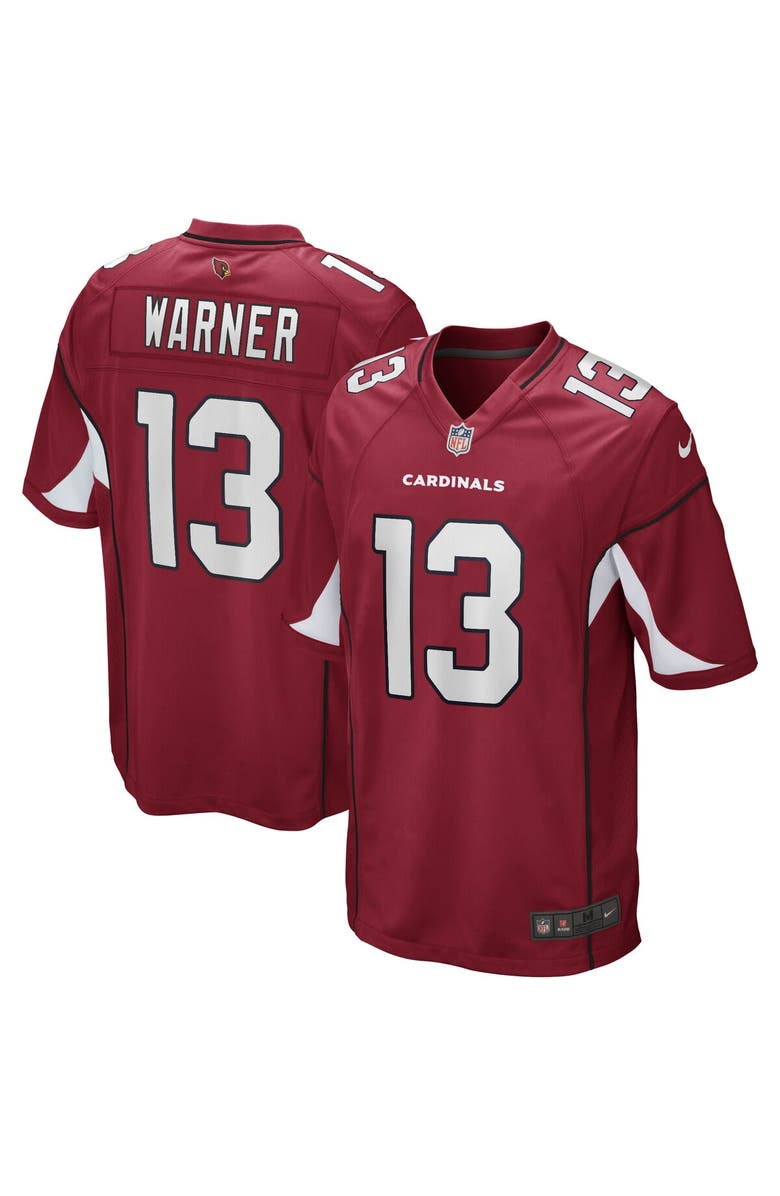 Nike Men's Nike Kurt Warner Cardinal Arizona Cardinals Game Retired Player Jersey, Main, color,