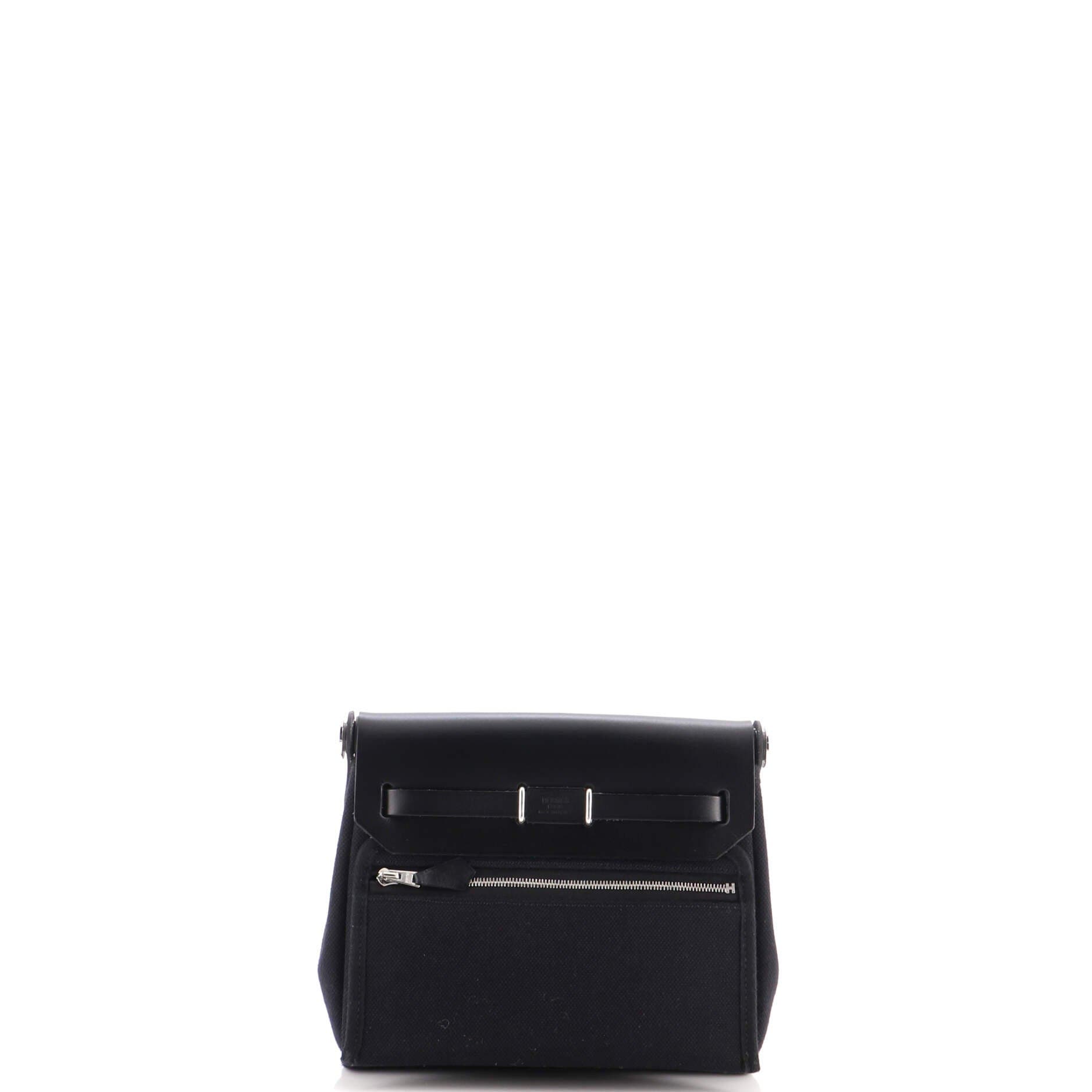 Herbag Zip Toile and Leather 20, Alternate, color, Black
