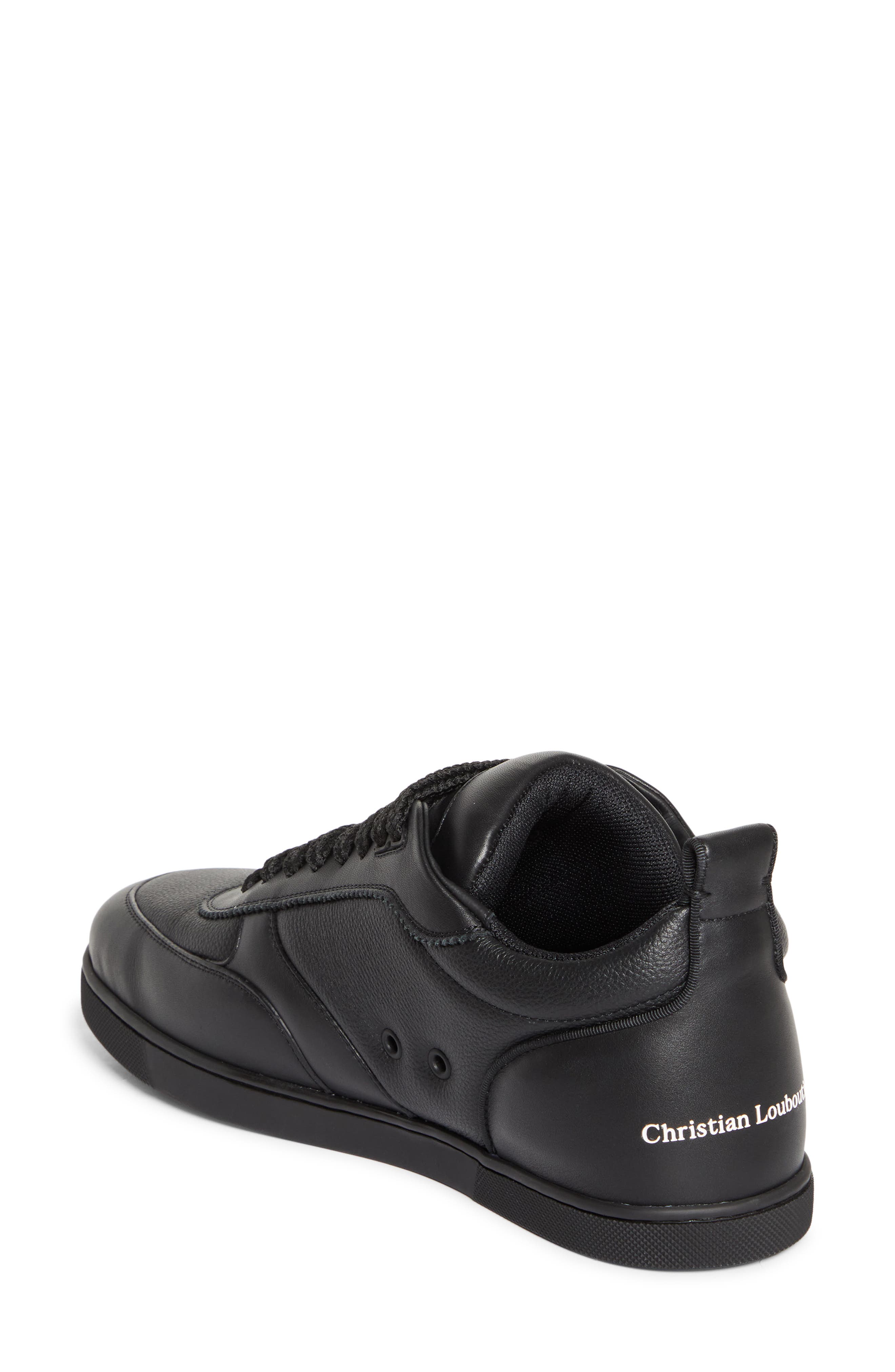 Christian Louboutin SK VI Low Top Sneaker, Alternate, color, Bk01-Black