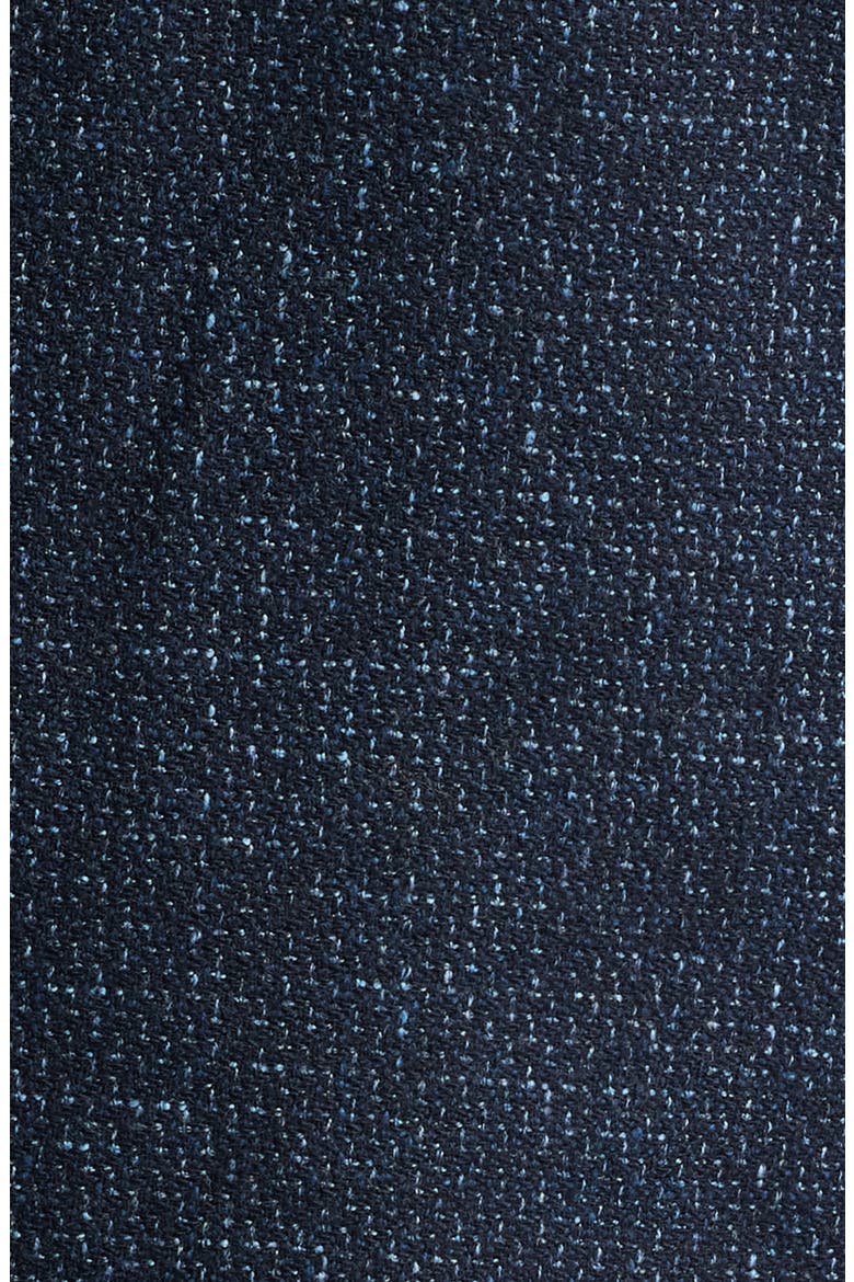 Navy Slub Wool & Cotton Blend Sport Coat, Alternate, color, VERY DARK NAVY