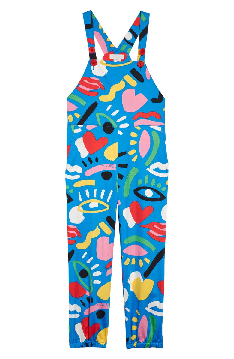 Stella McCartney Kids Stella McCartney Kid Graffiti Print Jumpsuit, Main, color, 